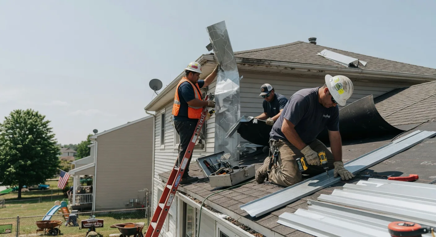 Storm Damage Metal Roof Repair in Hilltown, PA